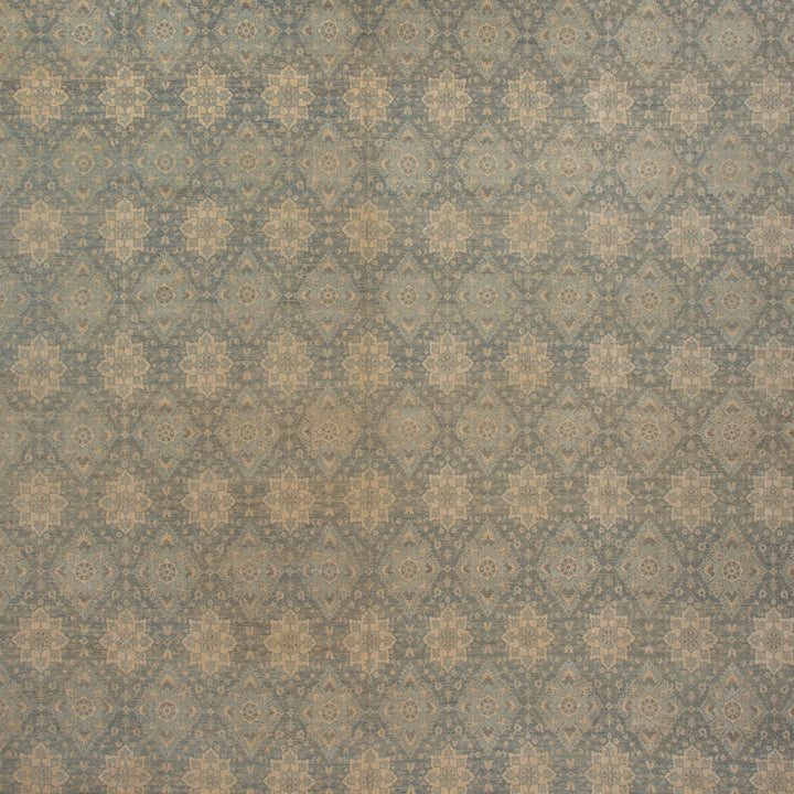 Green Transitional Wool Rug - 17'4" x 18'1"