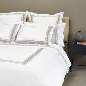 Dimora Duvet & Shams, White/Silver Moon Pillow Sham / Standard - hover