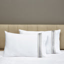 Dimora Sheets & Pillowcases, White/Silver Moon Pillowcase Pair / Standard