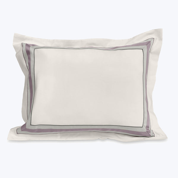 Dimora Duvet & Shams, Ivory/Thistle Pillow Sham / Standard