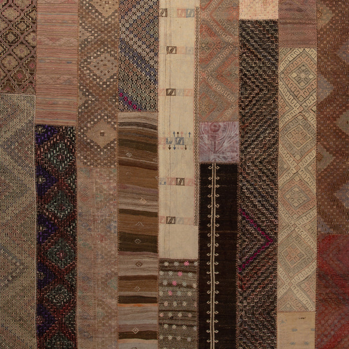 Multi  Patchwork wool Rug - 9' x 14'11" Default Title
