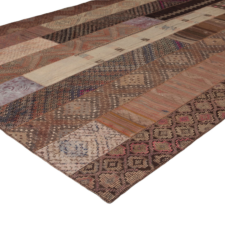 Multi  Patchwork wool Rug - 9' x 14'11" Default Title
