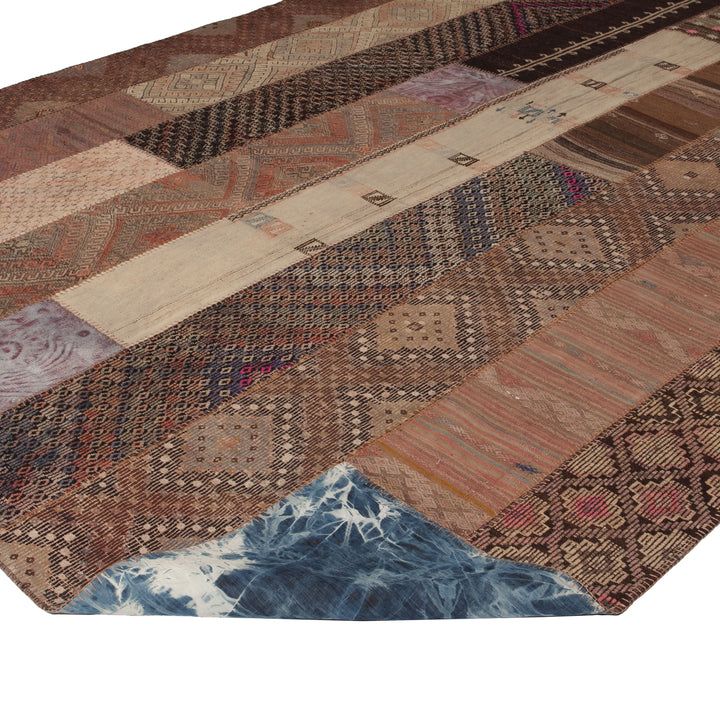 Multi  Patchwork wool Rug - 9' x 14'11" Default Title