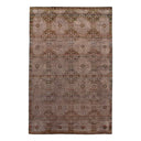 Brown Transitional Wool Silk Blend Rug - 10'9"x 16'11"