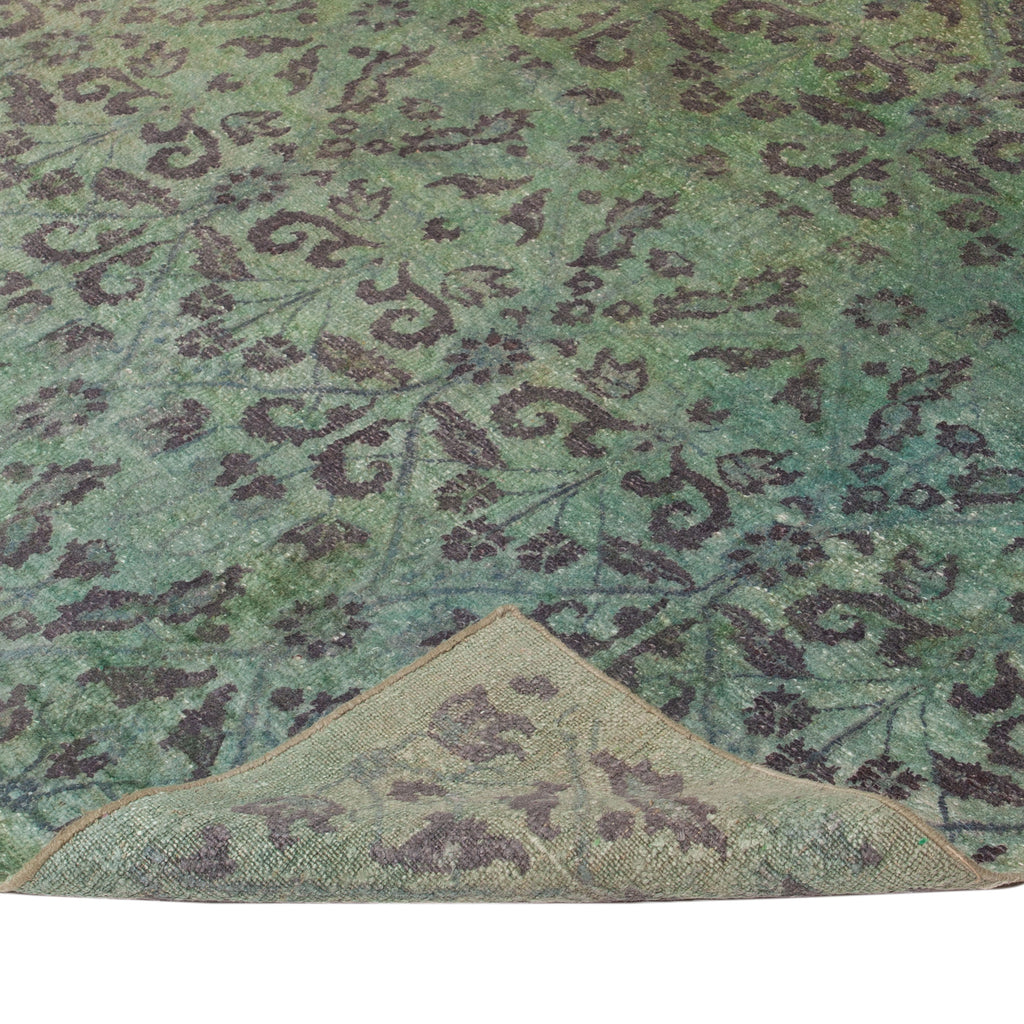 Green Transitional Silk Rug - 11'9" x 13'11"