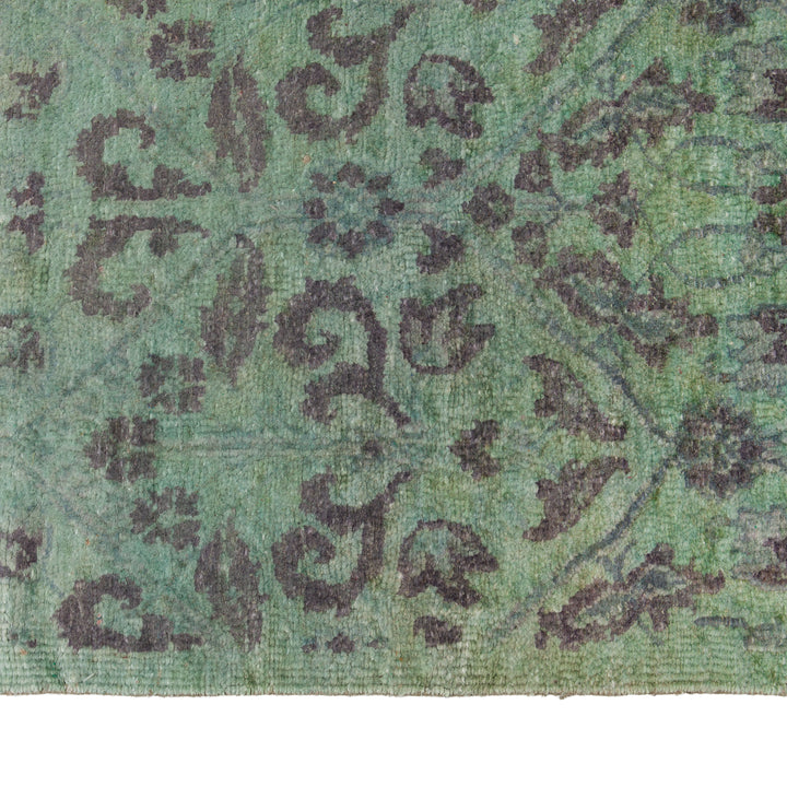Green Transitional Silk Rug - 11'9" x 13'11"