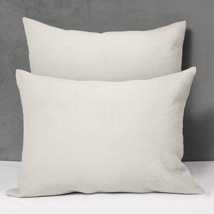 Olivia Coverlet & Shams Pillow Sham / Euro / Ivory