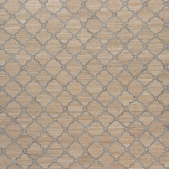Beige Flatweave Wool Rug - 9' x 12'