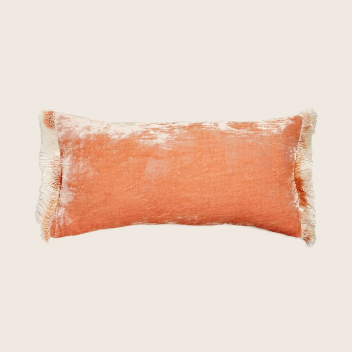 Silk Velvet Fringe Lumbar