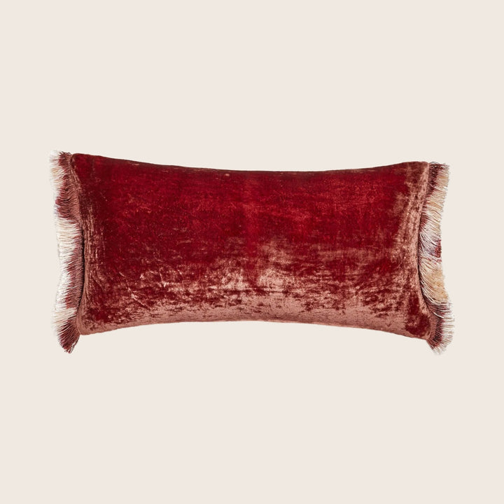 Silk Velvet Fringe Lumbar
