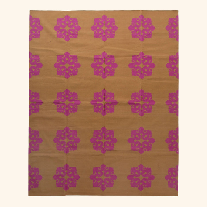 Pink Flatweave Cotton Rug - 7'10" x 9'10" Default Title