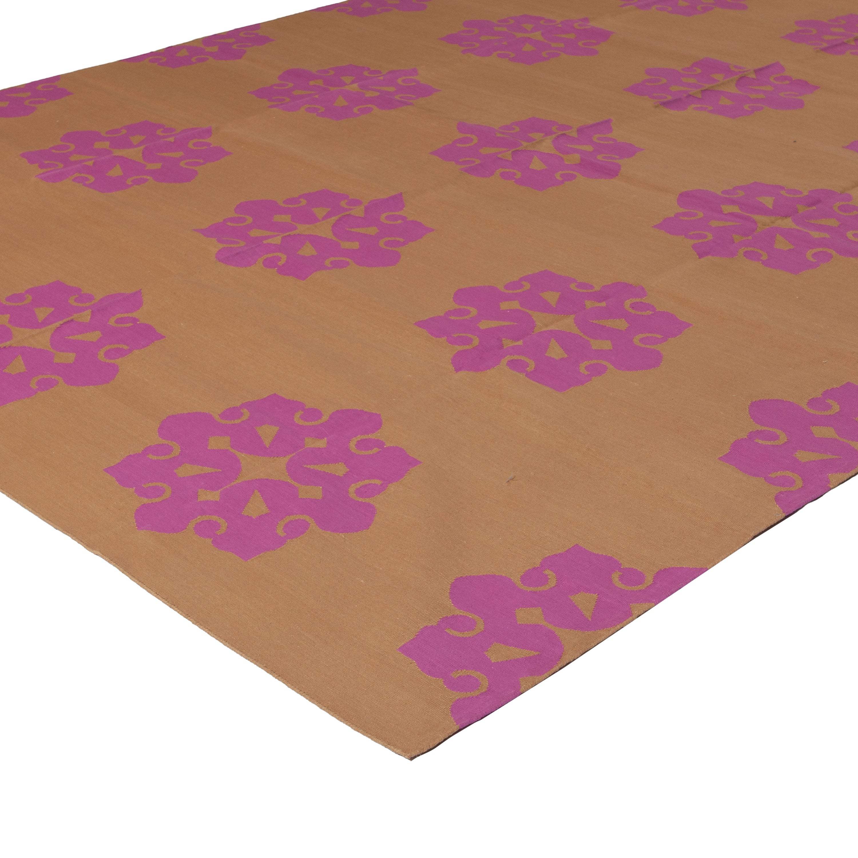 Pink Flatweave Cotton Rug - 7'10" x 9'10" Default Title