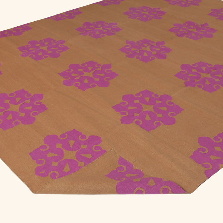 Pink Flatweave Cotton Rug - 7'10" x 9'10" Default Title
