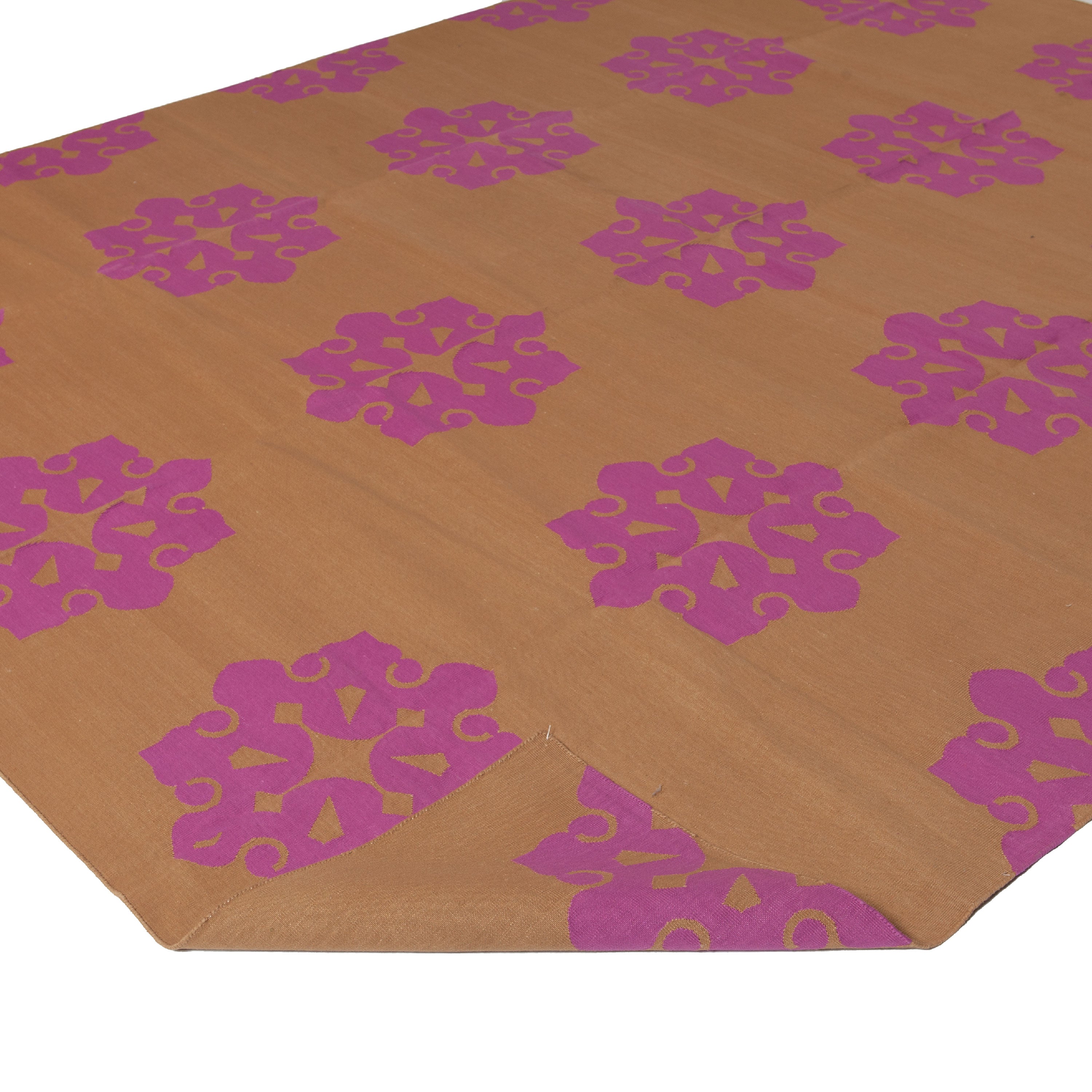 Pink Flatweave Cotton Rug - 7'10" x 9'10" Default Title