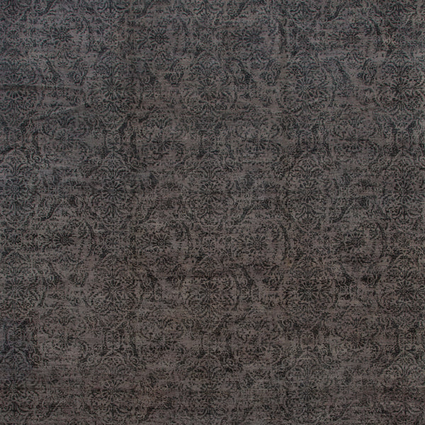 Black Transitional Wool Rug - 13'7" x 28'5"