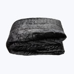 Luminous Velvet Quilt, Charcoal