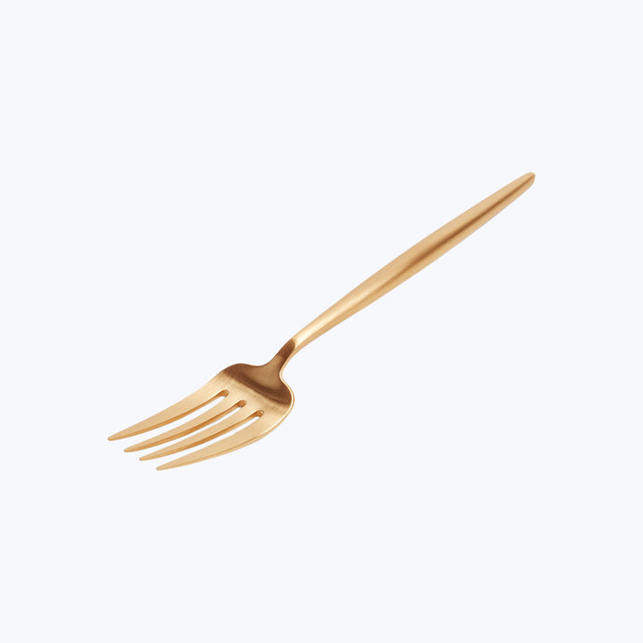 Moon Dessert Salad Fork Brushed Gold Default Title