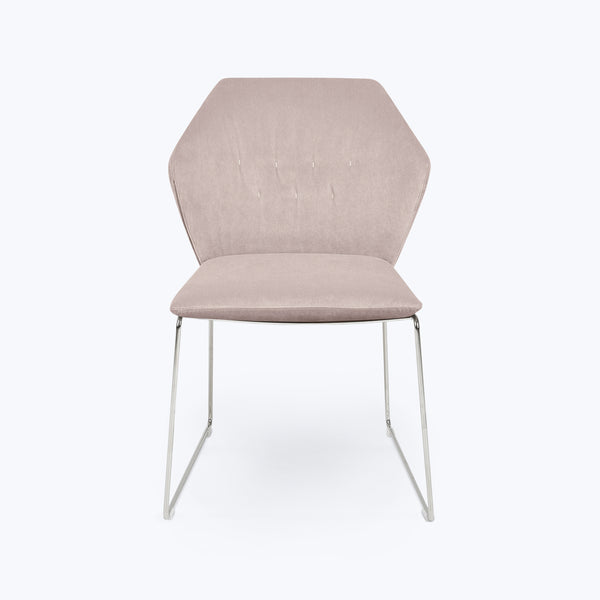 New York Sedia Dining Chair Sweet Velvet Blush