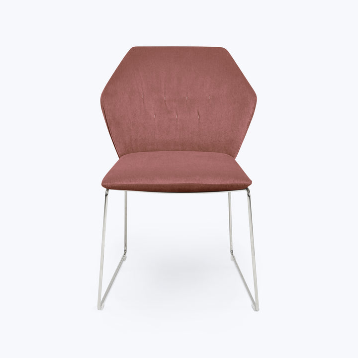 New York Sedia Dining Chair Sweet Velvet Rose