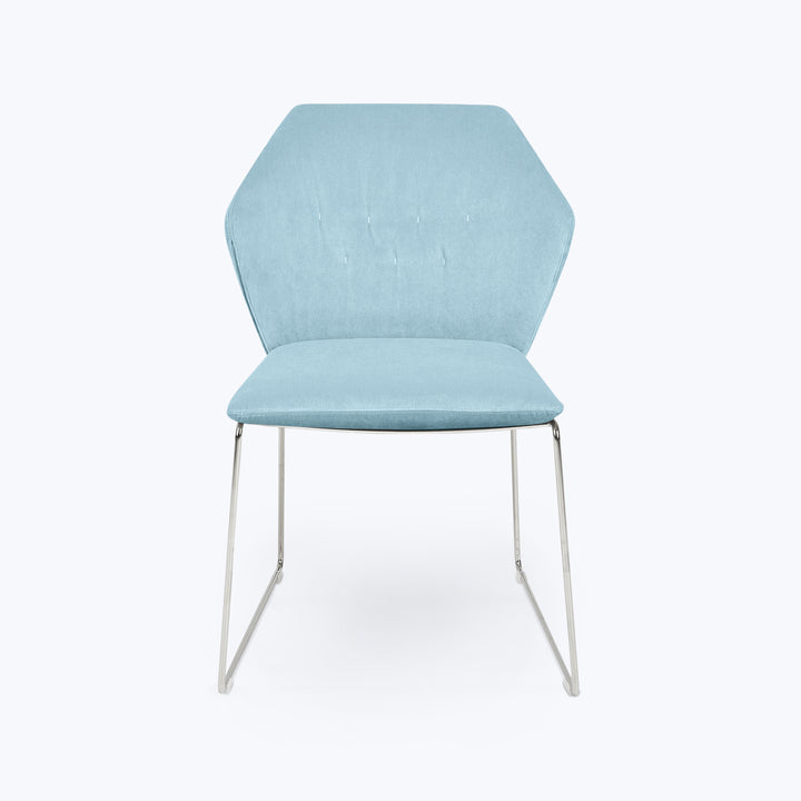 New York Sedia Dining Chair Sweet Velvet Seafoam
