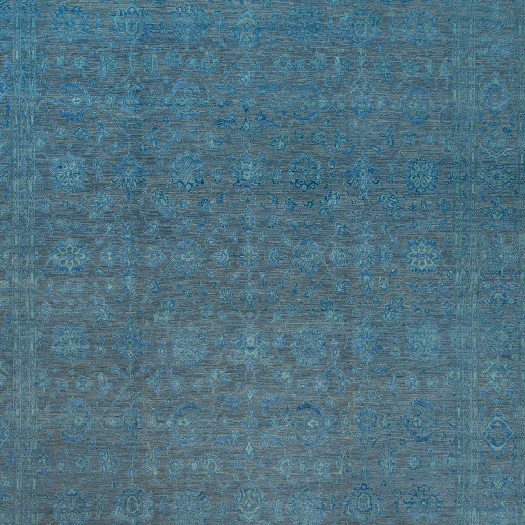 Blue Traditional Wool Rug - 13'11" x 18'3"