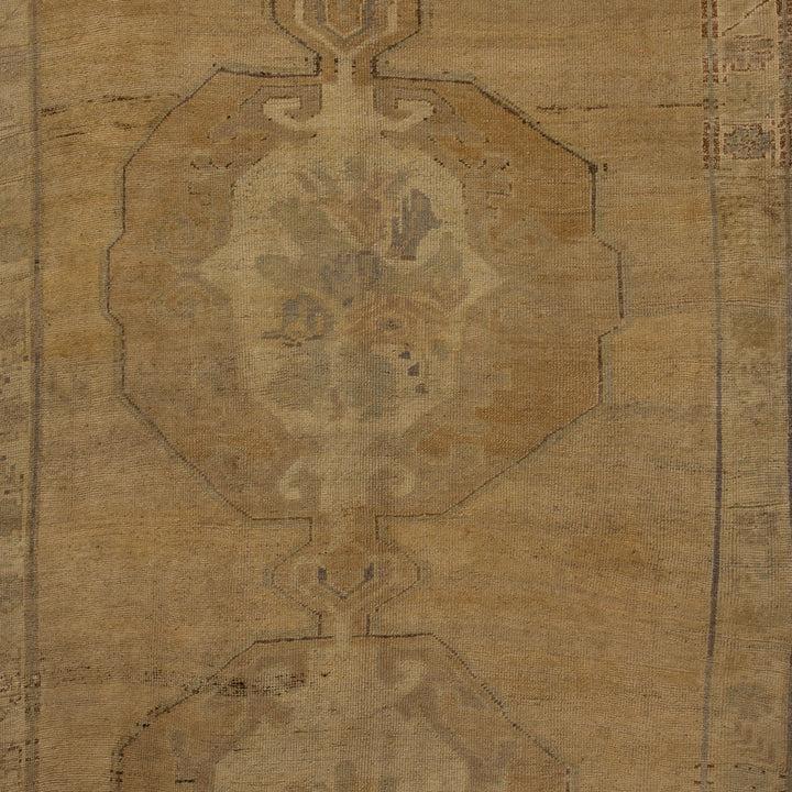 Beige Traditional Wool Rug - 5' x 11'1"