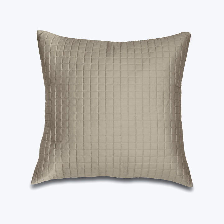 Masaccio Quilted Sham Euro / Khaki