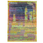 Multicolored Alchemy Modern Silk Rug - 7'7" x 10'11"