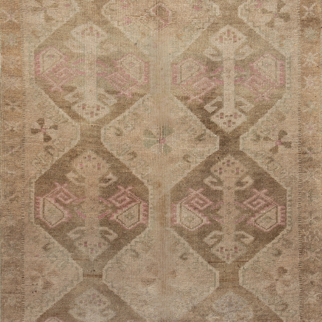 Beige Vintage Traditional Wool Runner - 4'3" x 11'3" Default Title