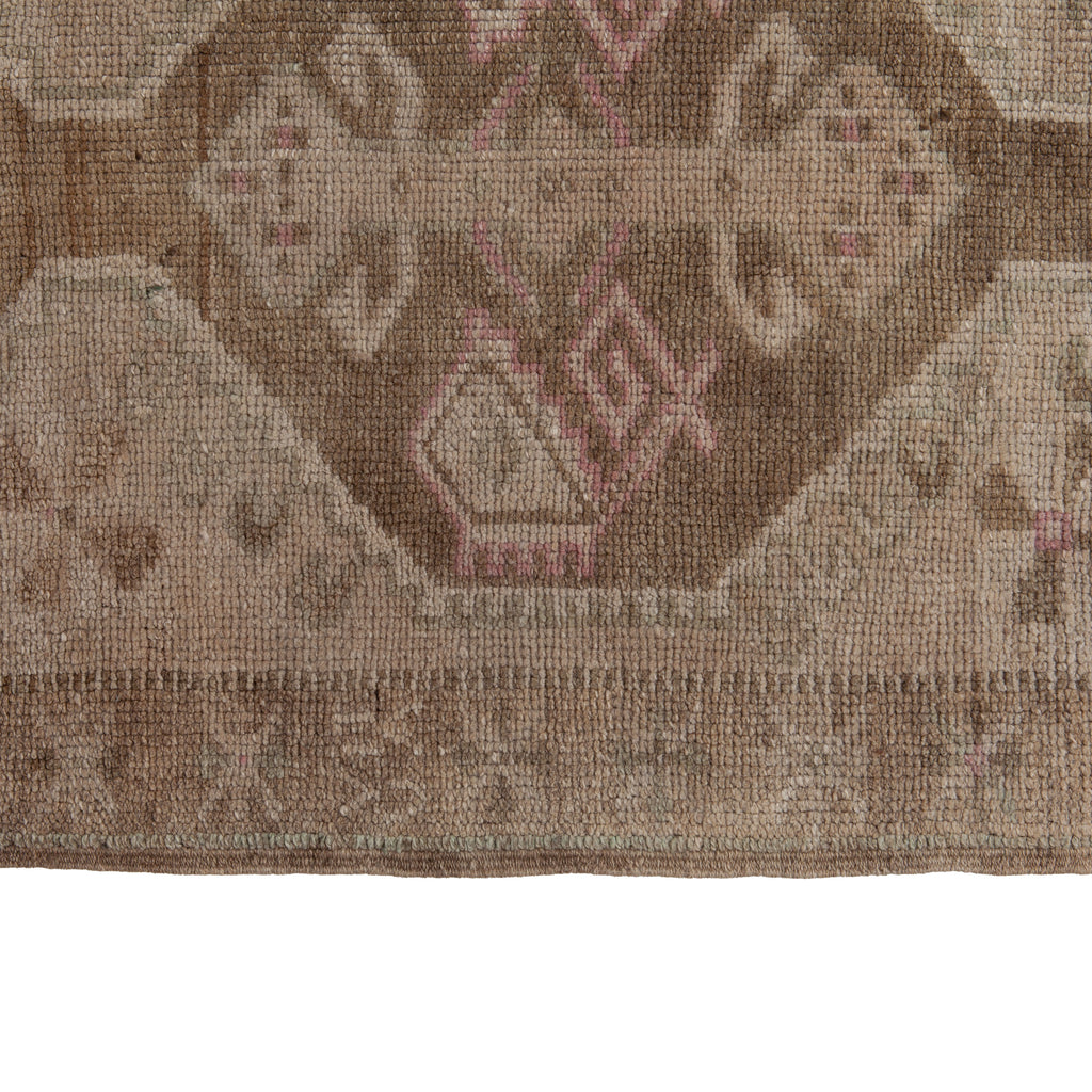 Beige Vintage Traditional Wool Runner - 4'3" x 11'3" Default Title