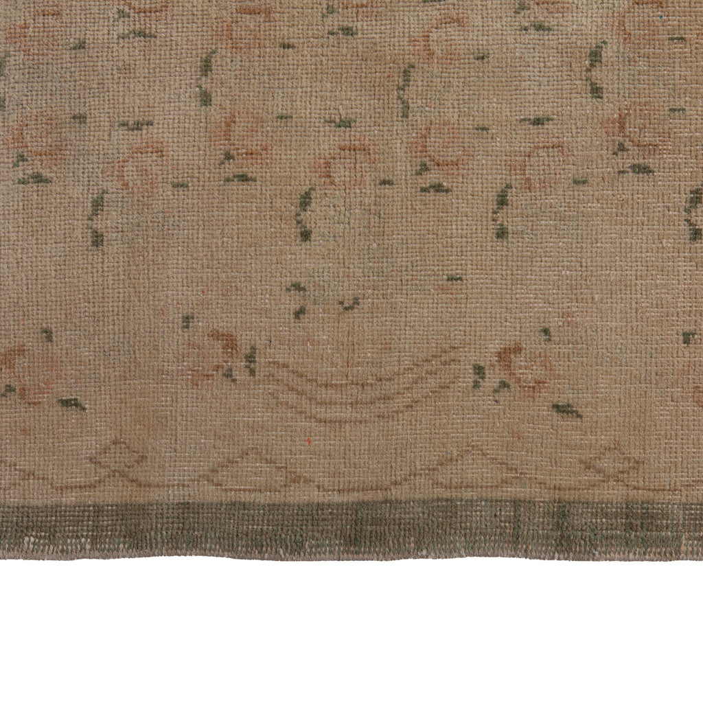 Beige Vintage Traditional Wool Rug - 4'1" x 10'5" Default Title