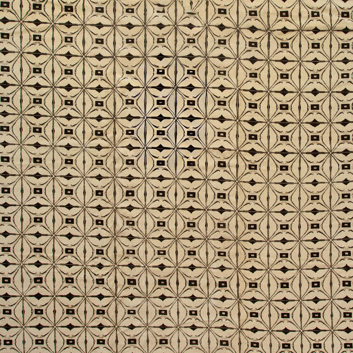 Beige Modern Wool Silk Blend Rug - 12' x 16'