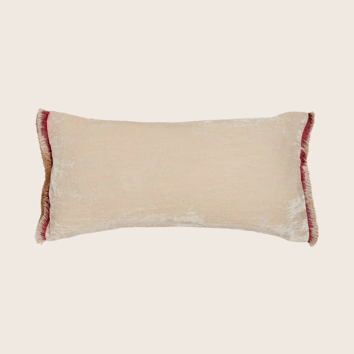 Silk Velvet Fringe Lumbar