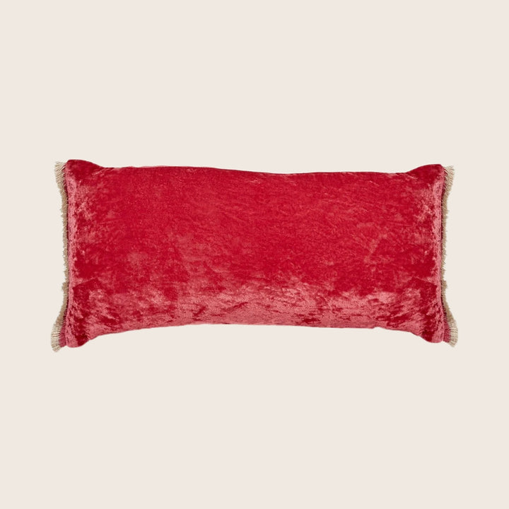 Silk Velvet Fringe Lumbar