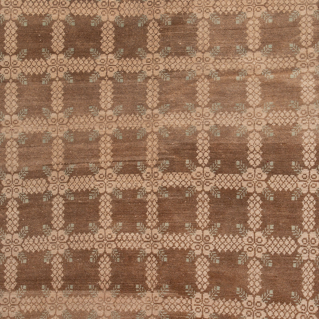 Beige Modern Wool Rug - 5' x 9'6"