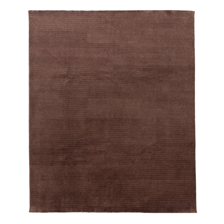 Brown Textured Wool Blend Rug - 8' x 10' Default Title