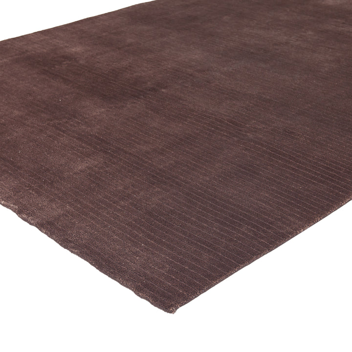 Brown Textured Wool Blend Rug - 8' x 10' Default Title