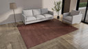 Brown Textured Wool Blend Rug - 8' x 10'