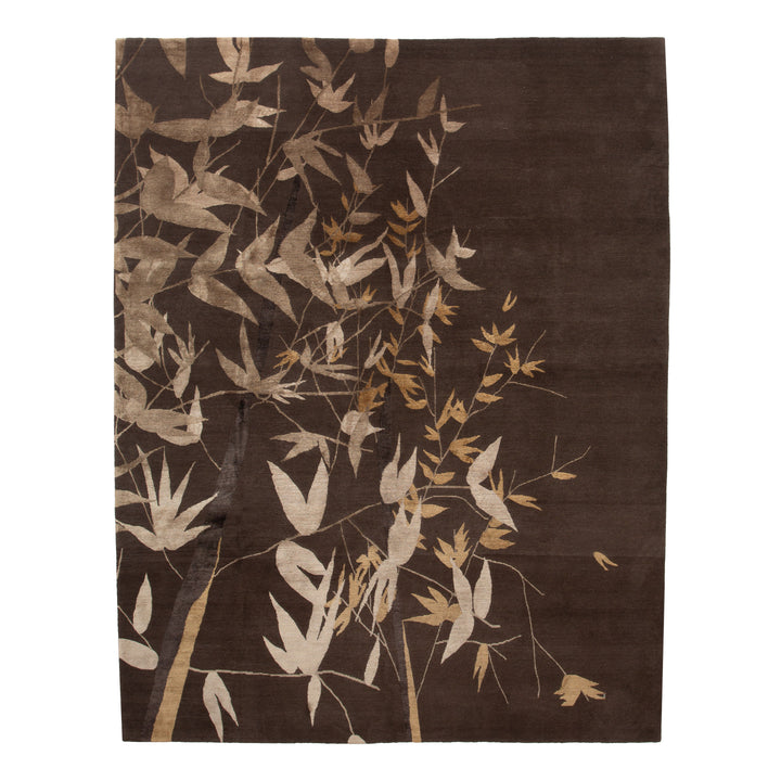 Brown Modern Wool Blend Rug - 8' x 9'11" Default Title