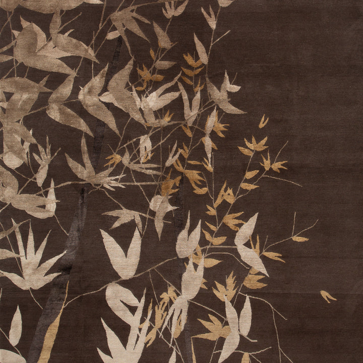 Brown Modern Wool Blend Rug - 8' x 9'11" Default Title