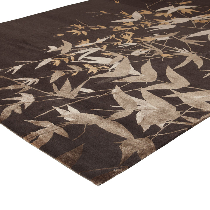 Brown Modern Wool Blend Rug - 8' x 9'11" Default Title