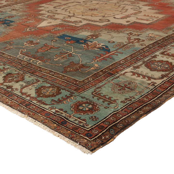 Antique Persian Wool Rug - 12'6" x 13'