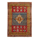 Red Antique Tekke Wool Rug - 3'4" x 4'