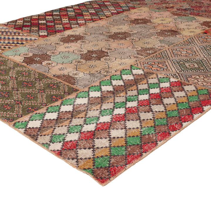 Multi Patchwork Wool Rug - 10' x 13'5" Default Title