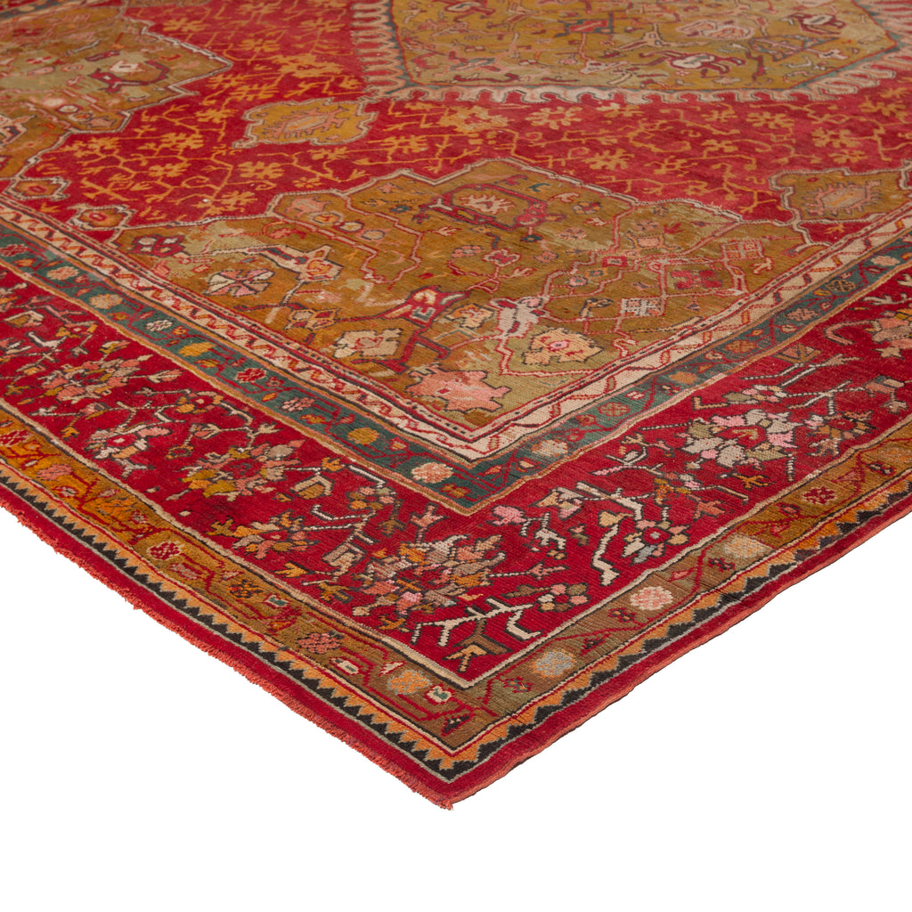 Red Vintage Traditional Wool Rug - 14' x 17'6"