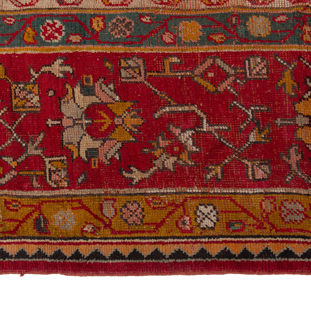 Red Vintage Traditional Wool Rug - 14' x 17'6"