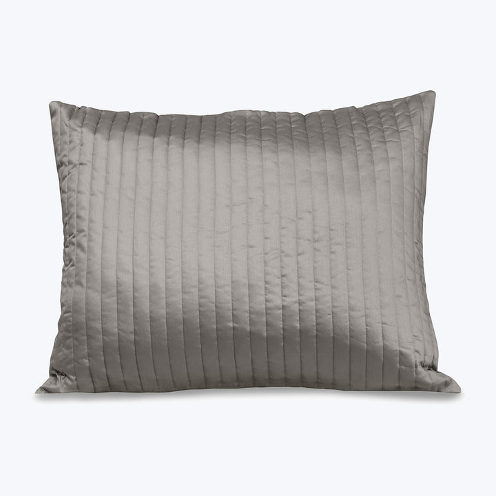 Siena Quilted Coverlet & Shams Pillow Shams / Standard / Silver Moon