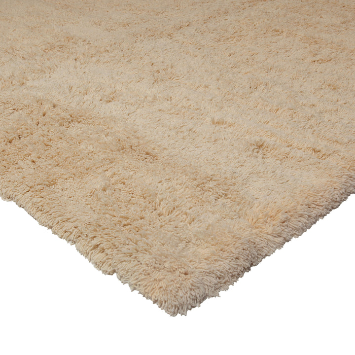 Beige Modern Wool Rug - 12' x 16'