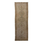Beige Vintage Traditional Wool Rug - 5'2" x 15'6" Default Title