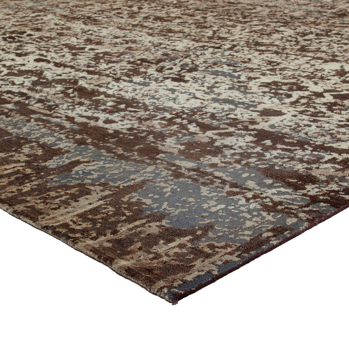 Brown Modern Wool Rug - 13' x 18'